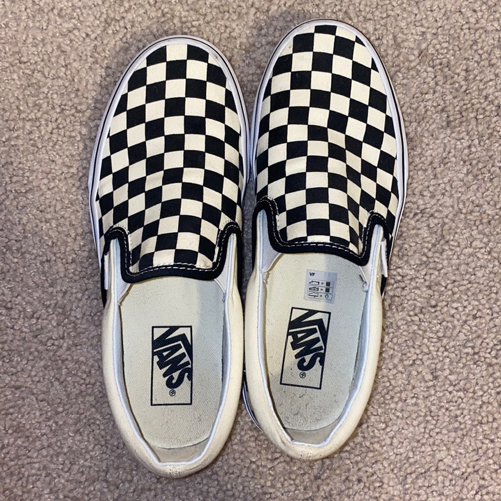Black & White Checkered Vans